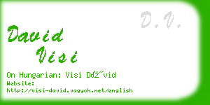 david visi business card